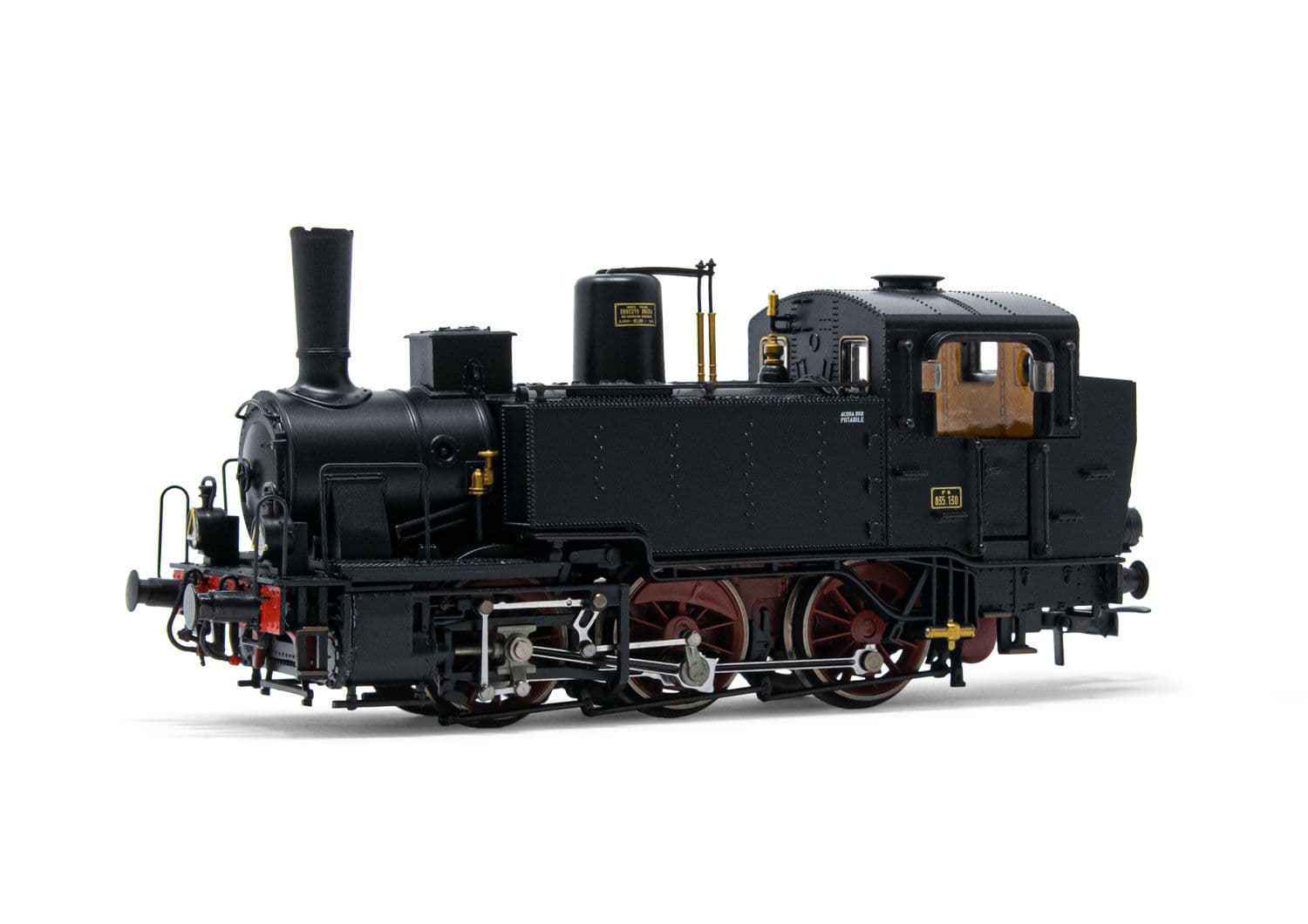 FS, steam locomotive Gr. 835, oil lamps, lateral water tanks with rivets, period III-IV