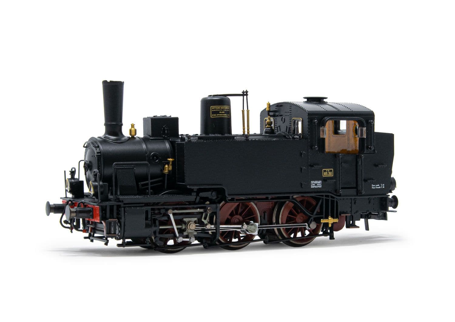FS, steam locomotive Gr. 835, oil lamps, lateral water tanks, period III-IV, with DCC-sounddecoder