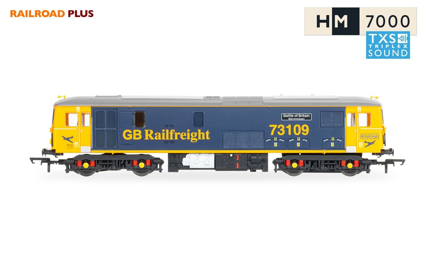 RailRoad Plus GB Railfreight, Class 73, Bo-Bo, 73109 'Battle of Britain' - Era 10
