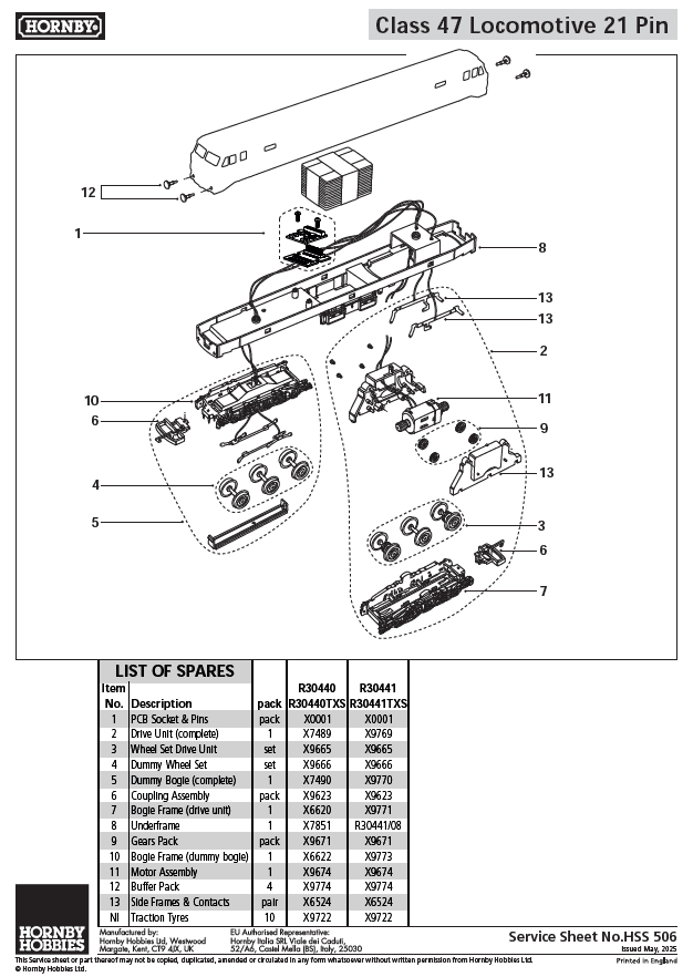 RailRoad - Railfreight Distribution - Class 47 - 'The Sapper' 47306