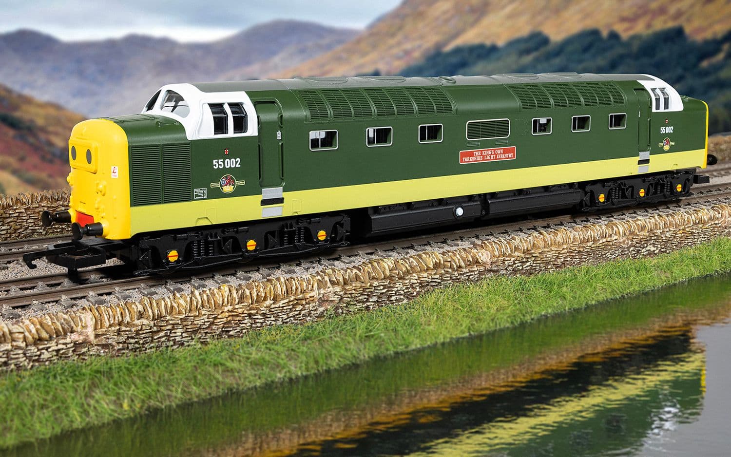  RailRoad: Class 55 (Deltic) - BR - 55002 'The Kings own Yorkshire Light Infantry'