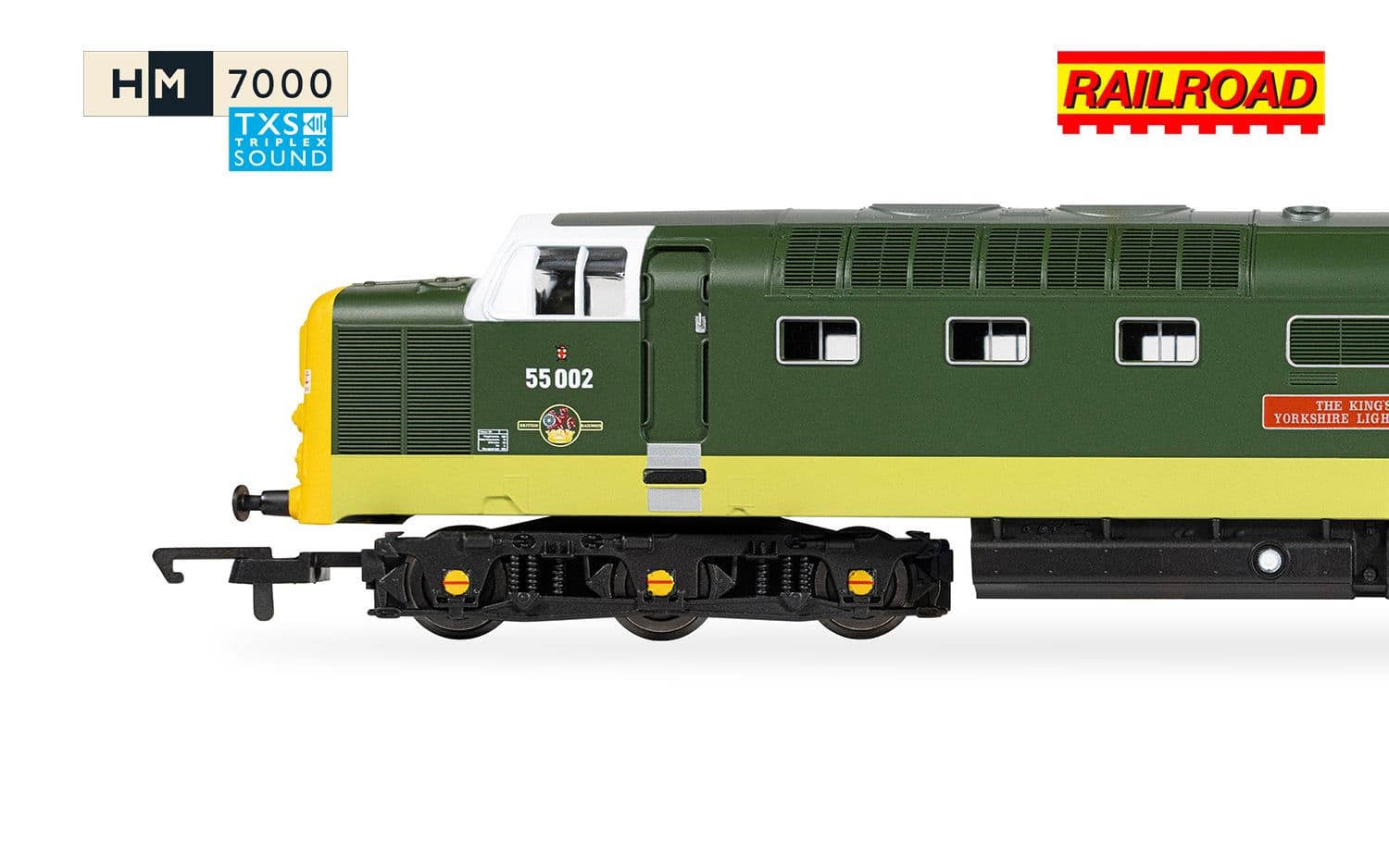 RailRoad: Class 55 (Deltic) - BR - 55002 'The Kings own Yorkshire Light Infantry' (DCC Sound Fitted)
