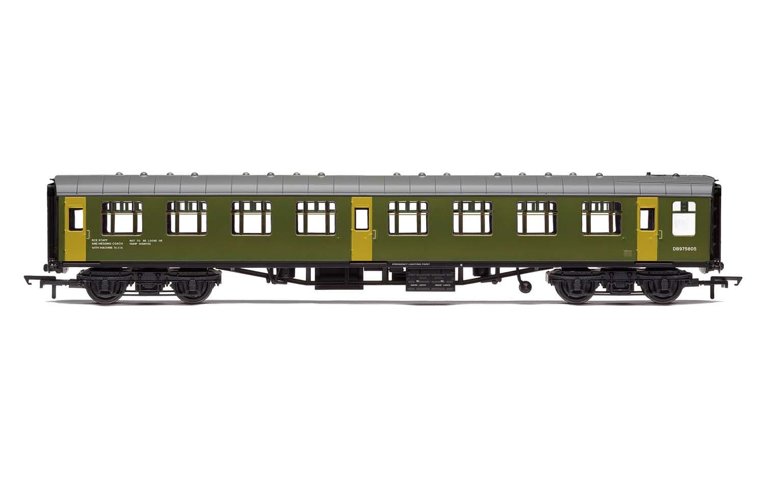 BR Departmental, ex-Mk1 SK Ballast Cleaner Train Staff Coach, DB 975805 - Era 7