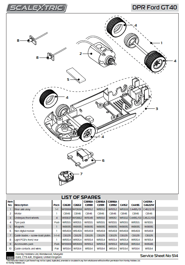 Tyre pack, TYRES PACK 4  NO PRINT GT 40