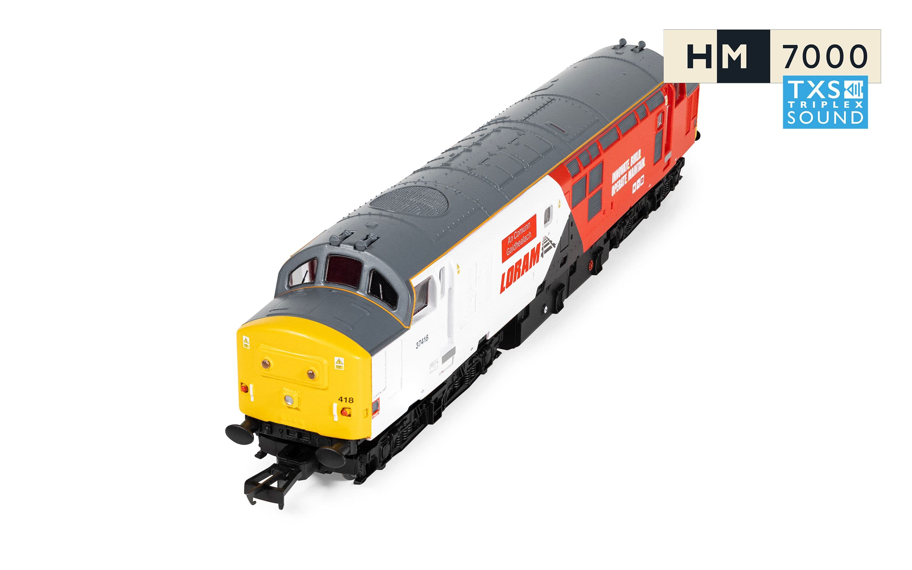 RailRoad - Loram - Class 37 - 'An Comunn Gaidhealach' 37418 (DCC Sound Fitted)