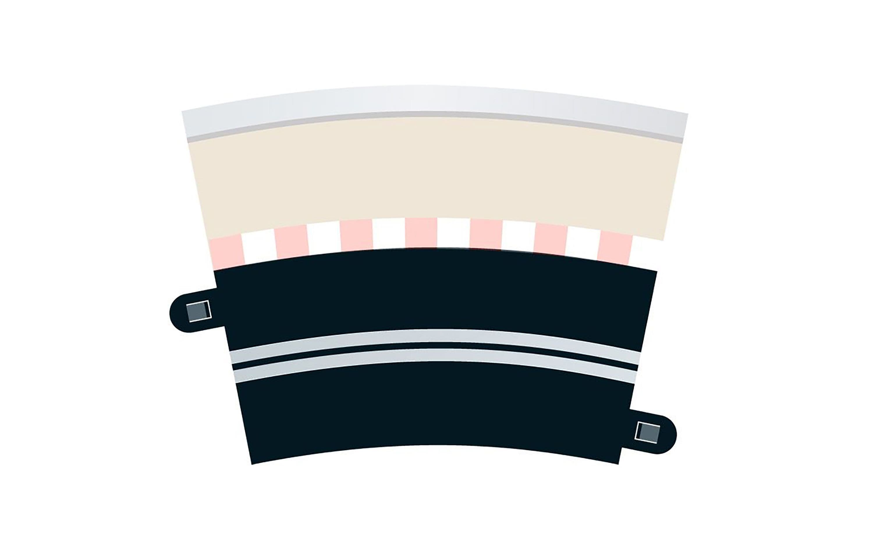 Single Lane Radius 3 Curve 22.5° x 4
