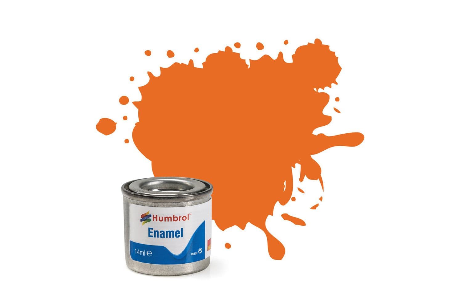 Enamel Paint: 18 - Orange - Gloss - (14ml)