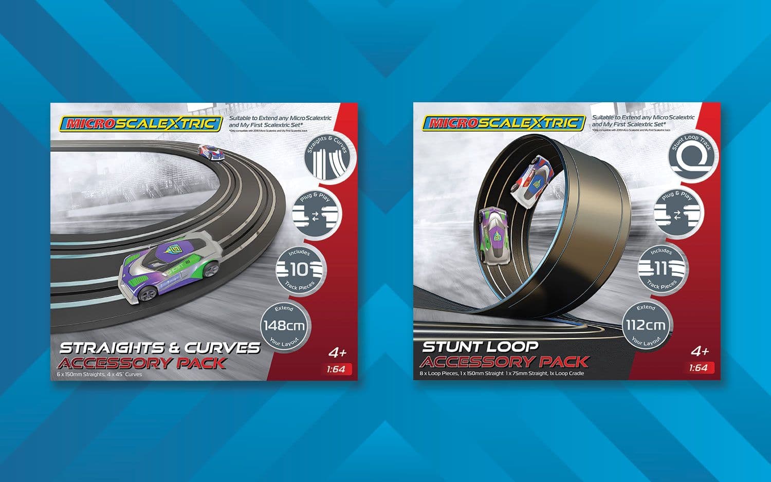 Micro Scalextric Track Extension Pack Bundle