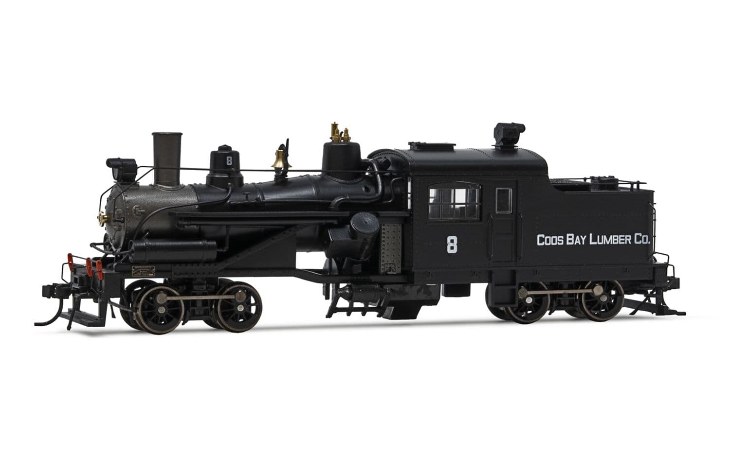 Heisler steam locomotive, 2-truck model, "Coos Bay Lumber Co. #8", ep. III