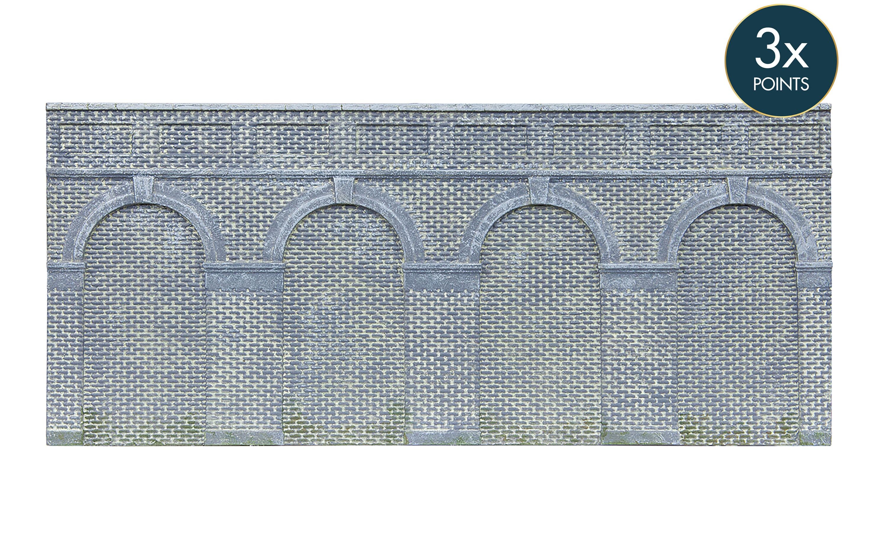 Mid Level Arched Retaining Walls x2 (Engineers Blue Brick)