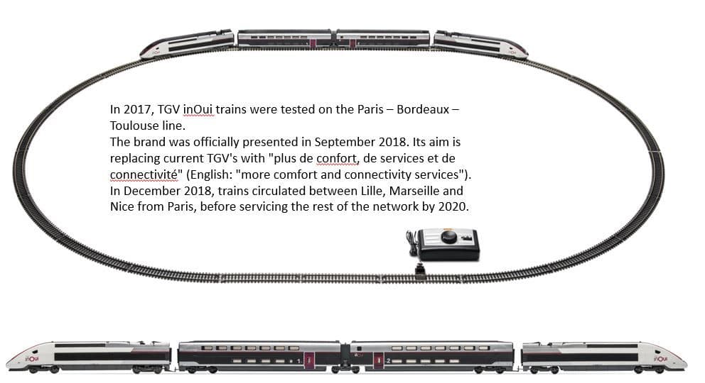 Jouef TGV inOui Set de train électrique