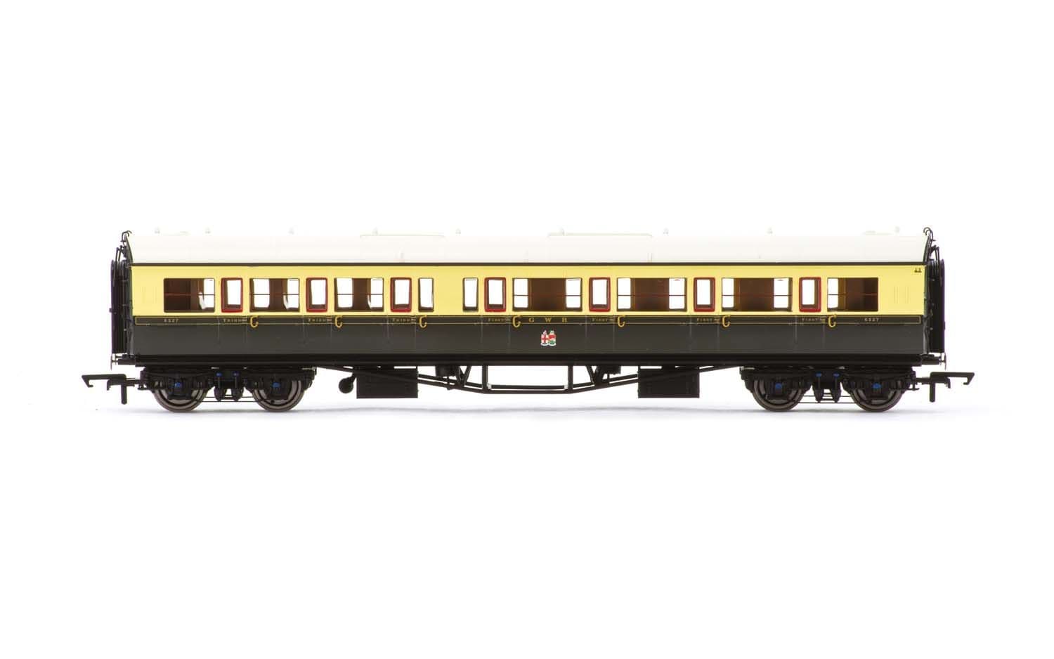 GWR, Collett 'Bow Ended' Corridor Composite (R/H), 6527 - Era 3
