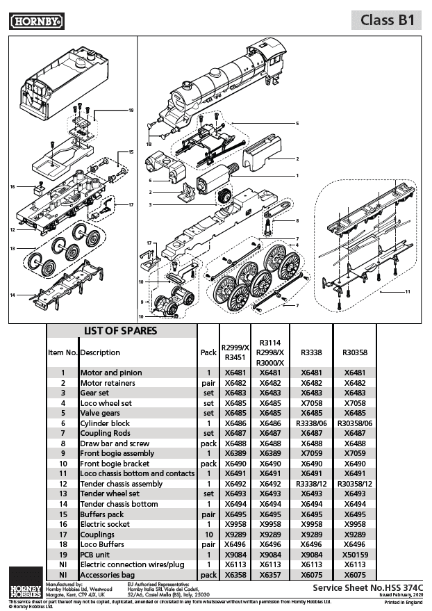 BR (Early) - Class B1 - 61306 'Mayflower' (The One:One Collection)