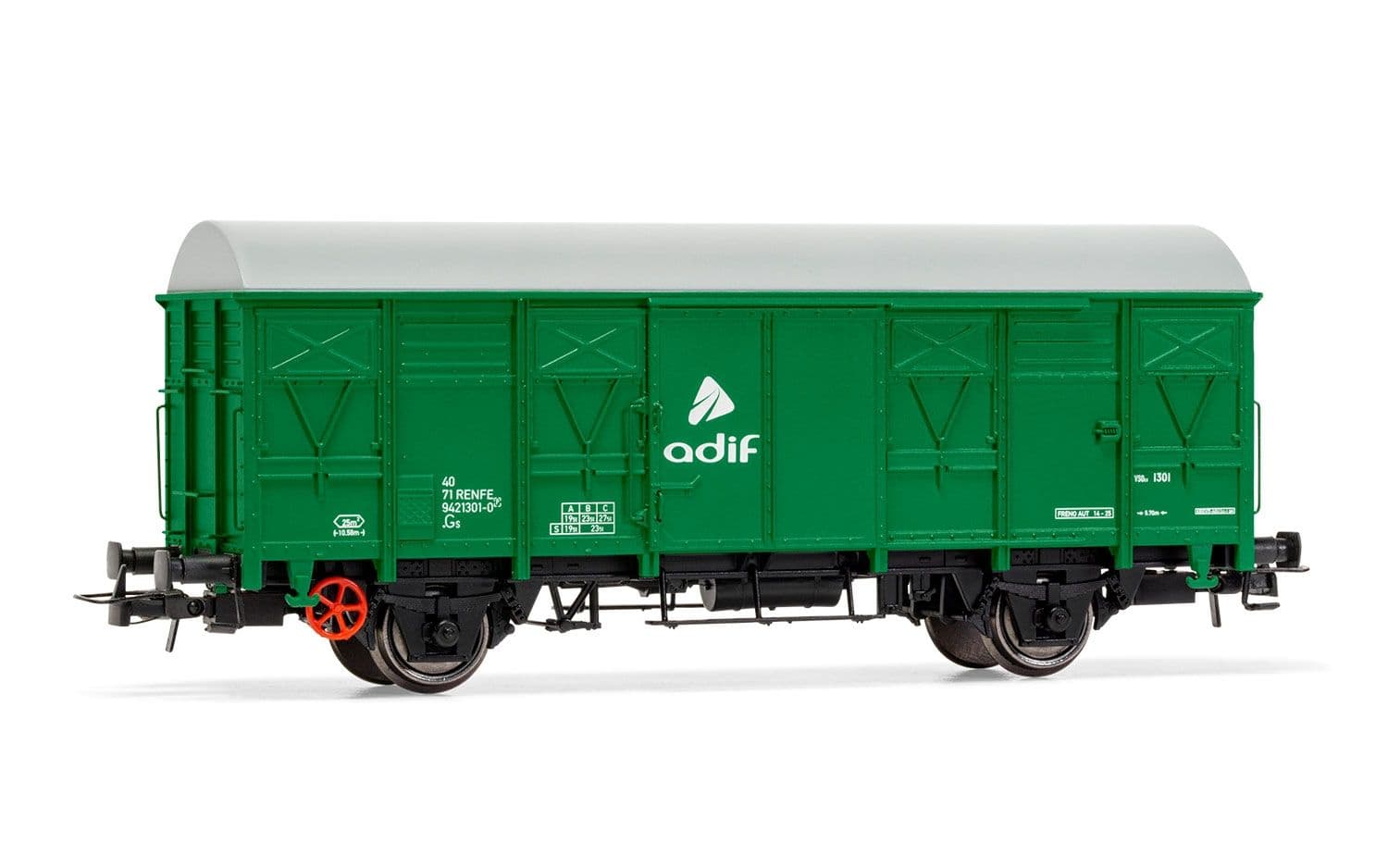 Electrotren (H0 1:87) ADIF, 2-axle closed wagon ORE, green livery, period VI