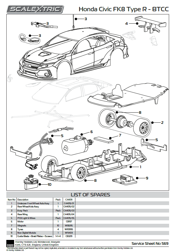 Honda Civic FK8 Type R - BTCC 2022 - BTC Racing Josh Cook