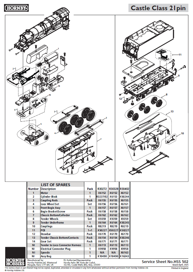 GWR, Castle Class, 4-6-0, 4073 'Caerphilly Castle' - Era 3