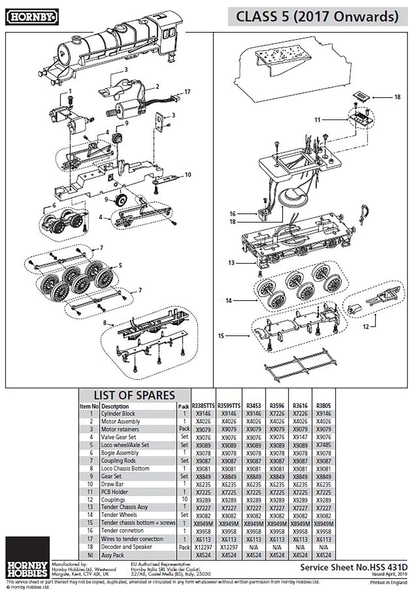 Tender wheels, Black 5 Tender Wheel Set (R2257)