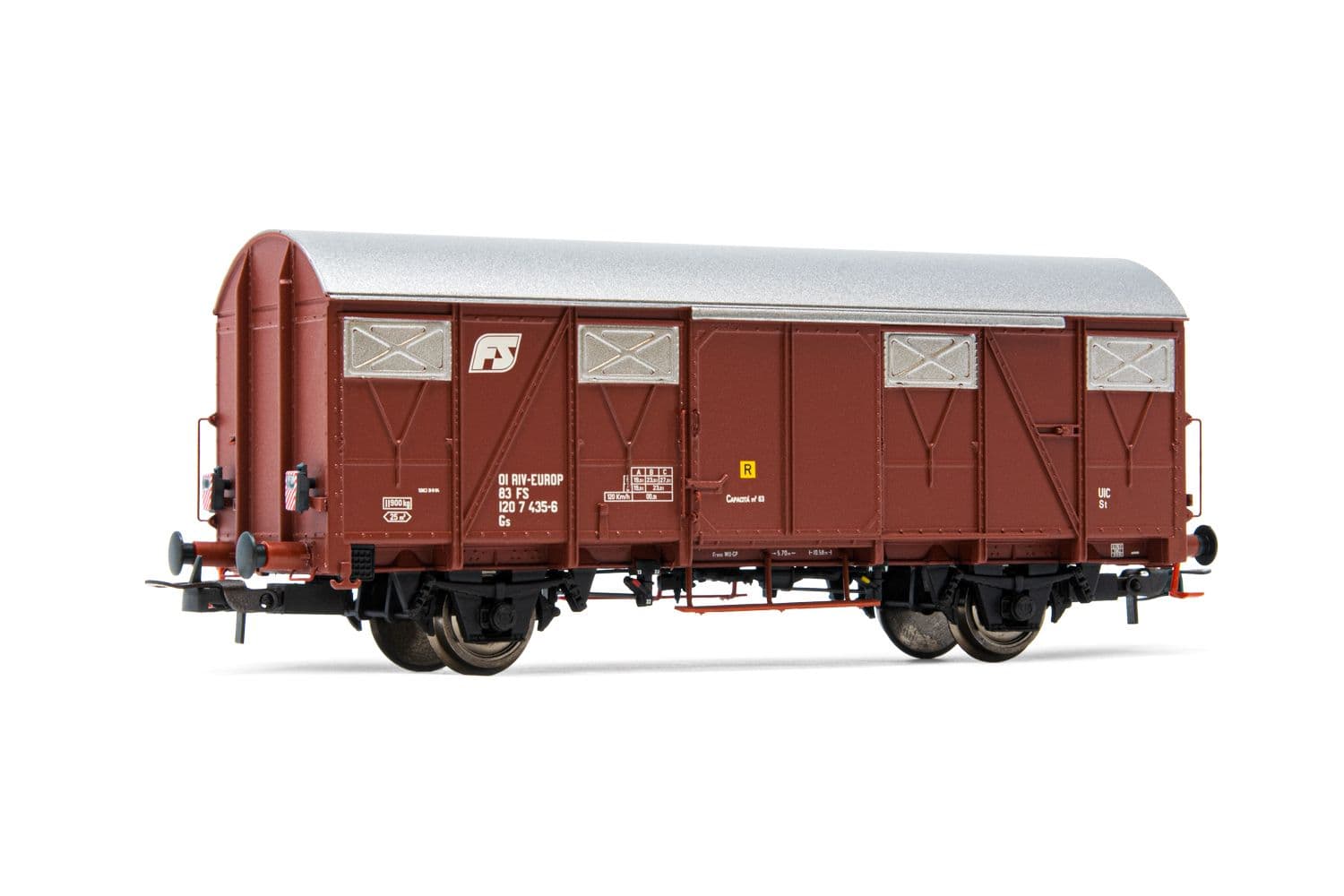 FS, closed wagon Gs with flat walls and rear light, period IV-V