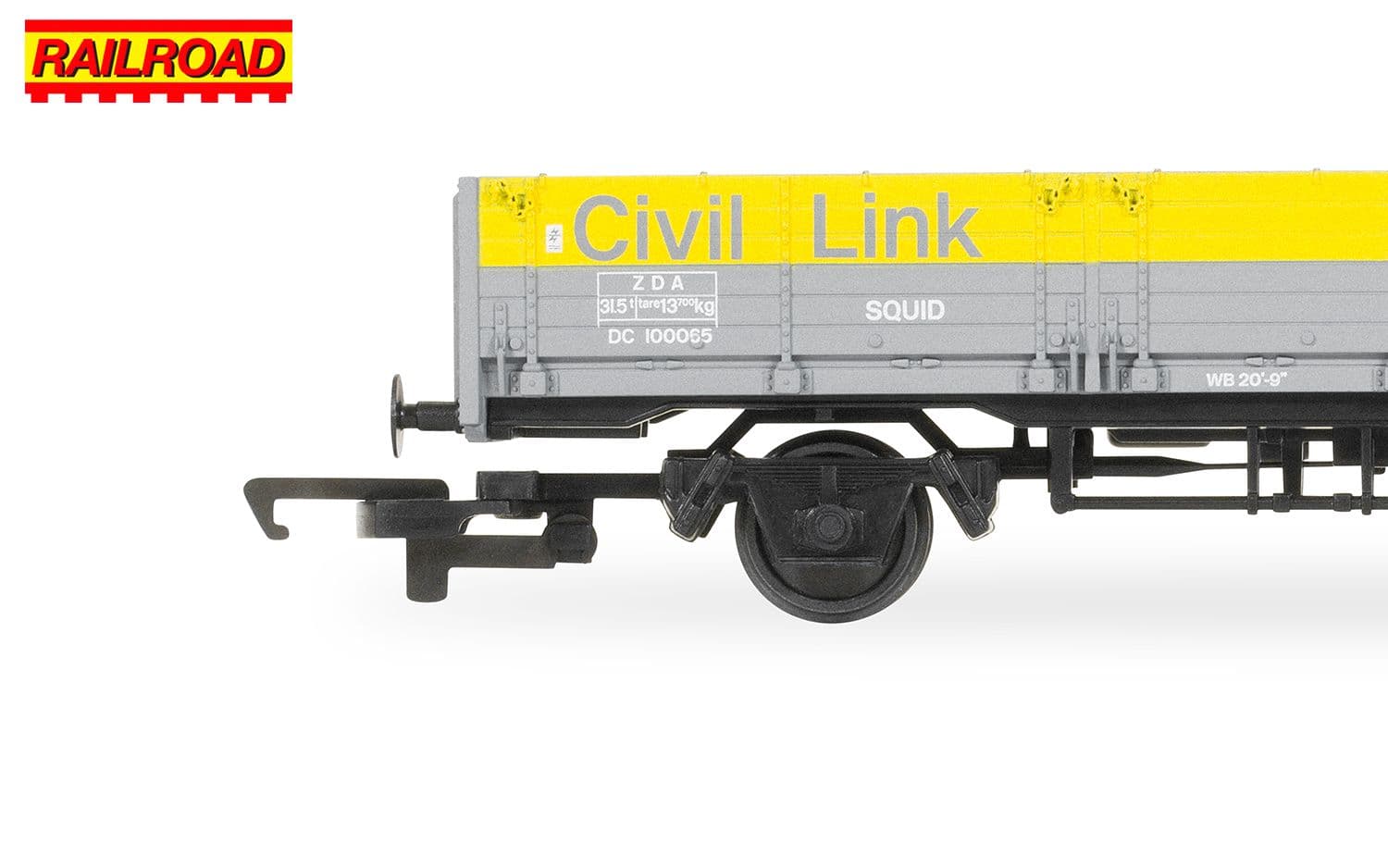 RailRoad Civil Link, 'ZDA' 45 Ton Open 'Squid' Wagon, 100065 - Era 8