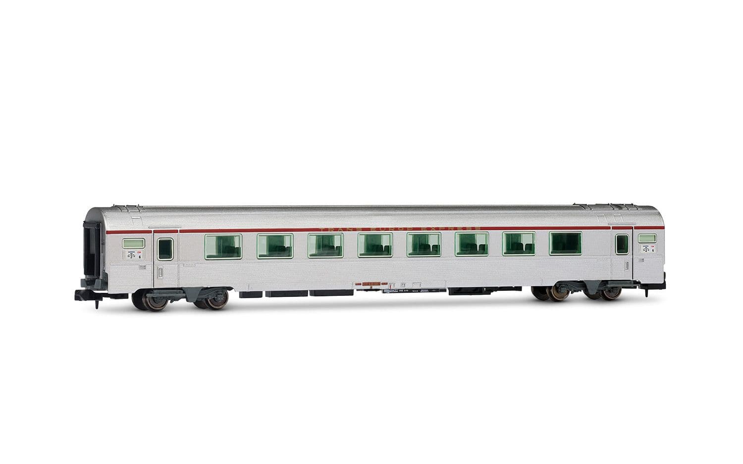 SNCF, TEE-Reisezugwagen A8tu „Mistral", Nizza – Paris, in silberne Farbgebung, Ep. IV