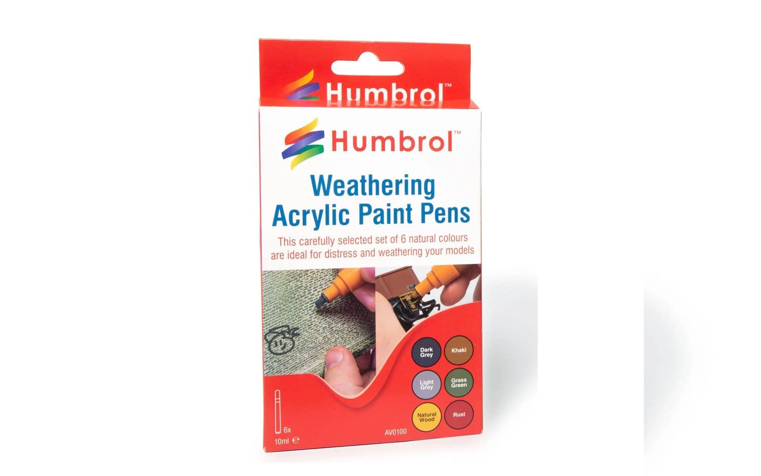 Acrylic Weathering Paint Pens Pack - (6x 10ml)