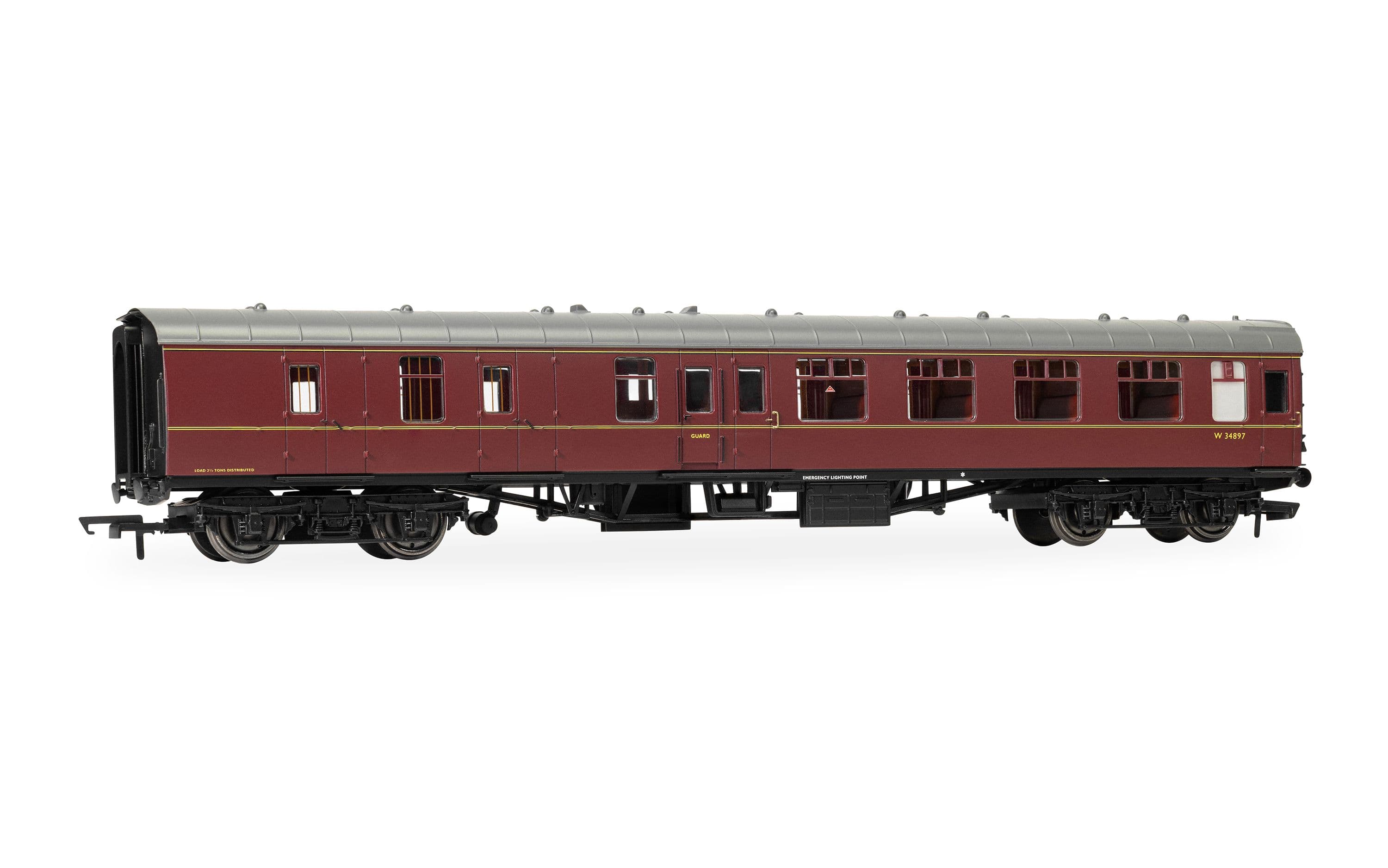 BR - MK1 Corridor - W34897 - Brake Second Coach