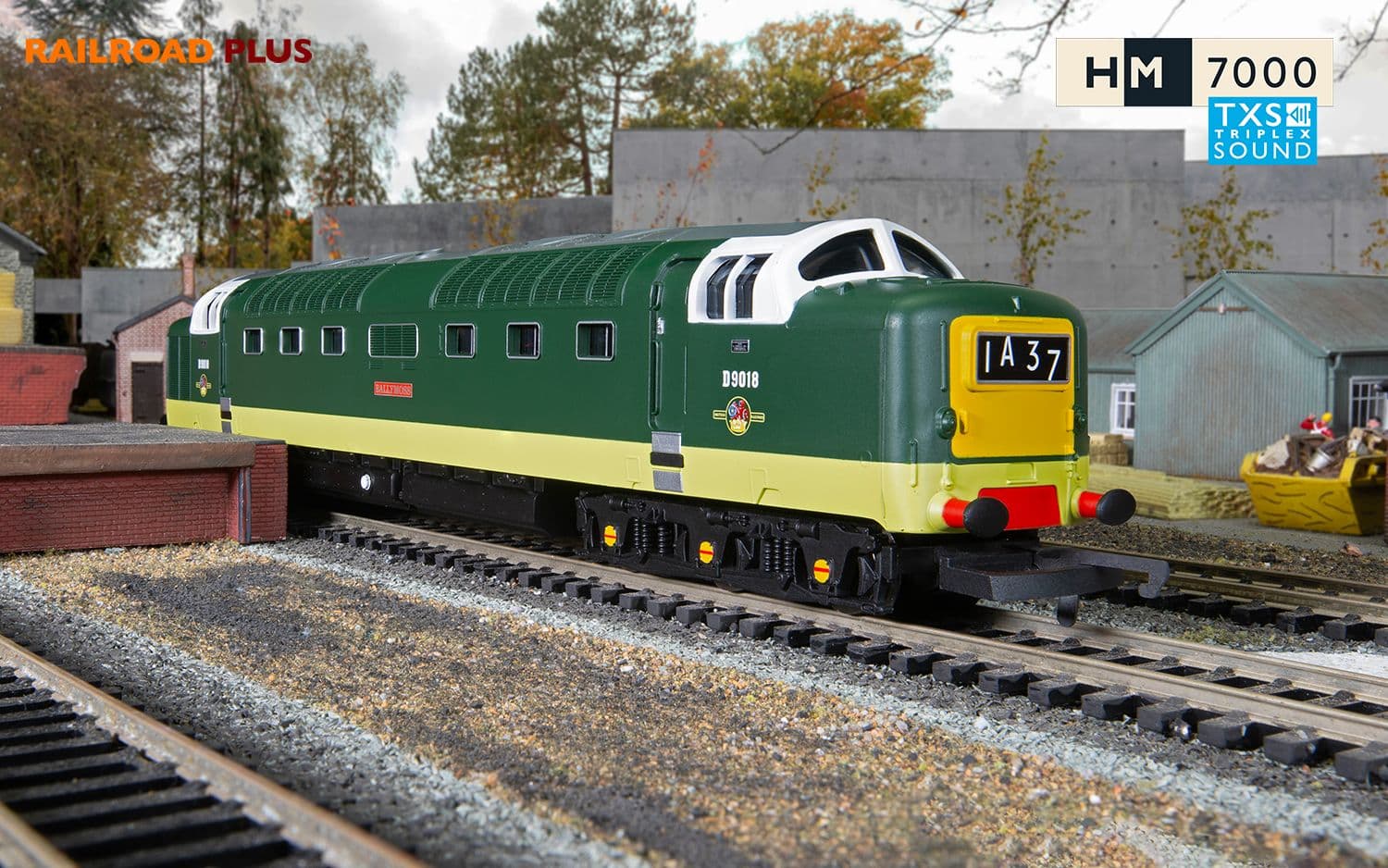 RailRoad Plus BR, Class 55, Deltic, Co-Co, D9018 ‘Ballymoss’- Era 5 (Sound Fitted)