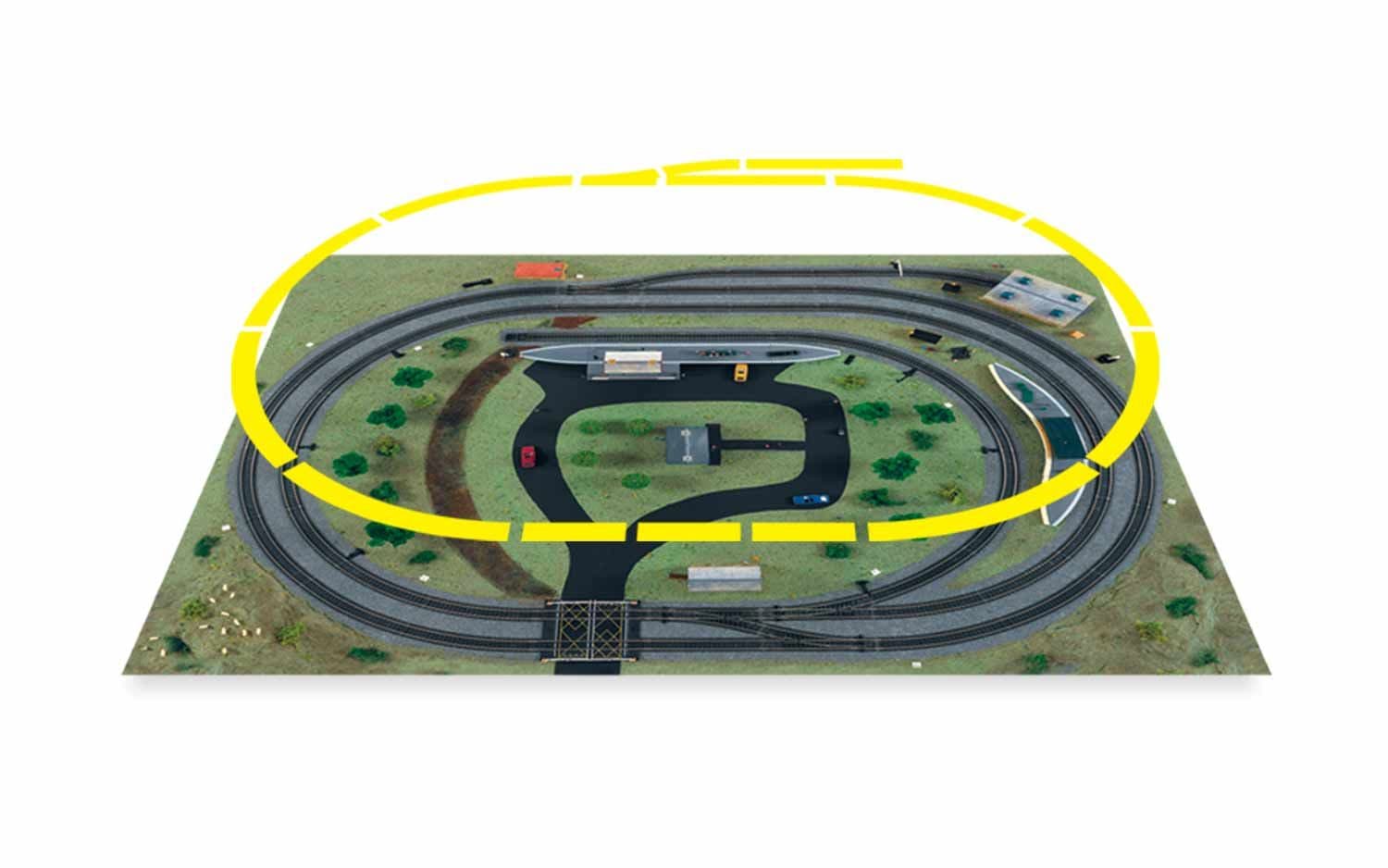 High Speed Train Set with Christmas tree