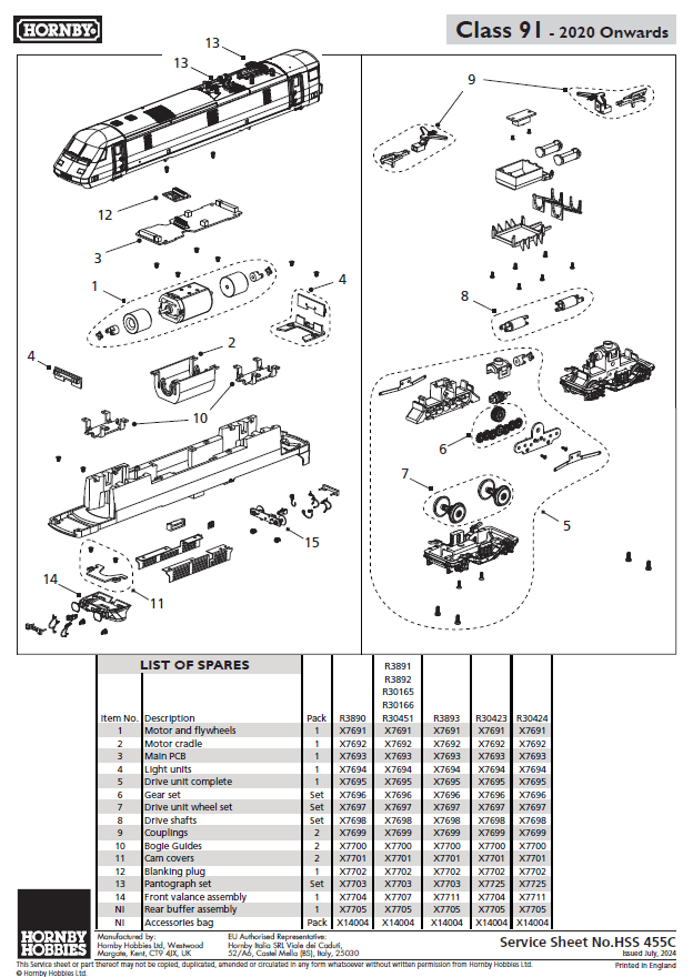 VTEC, Class 91, Bo-Bo, 91110 'Battle of Britain Memorial Flight' - Era 10