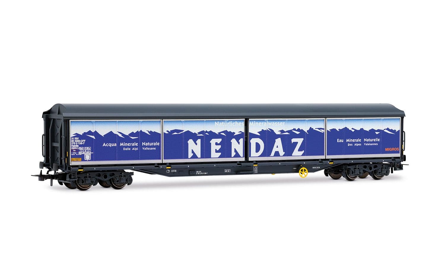 SBB, 4-achs. Schiebewandwagen der Bauart Habils „NENDAZ“