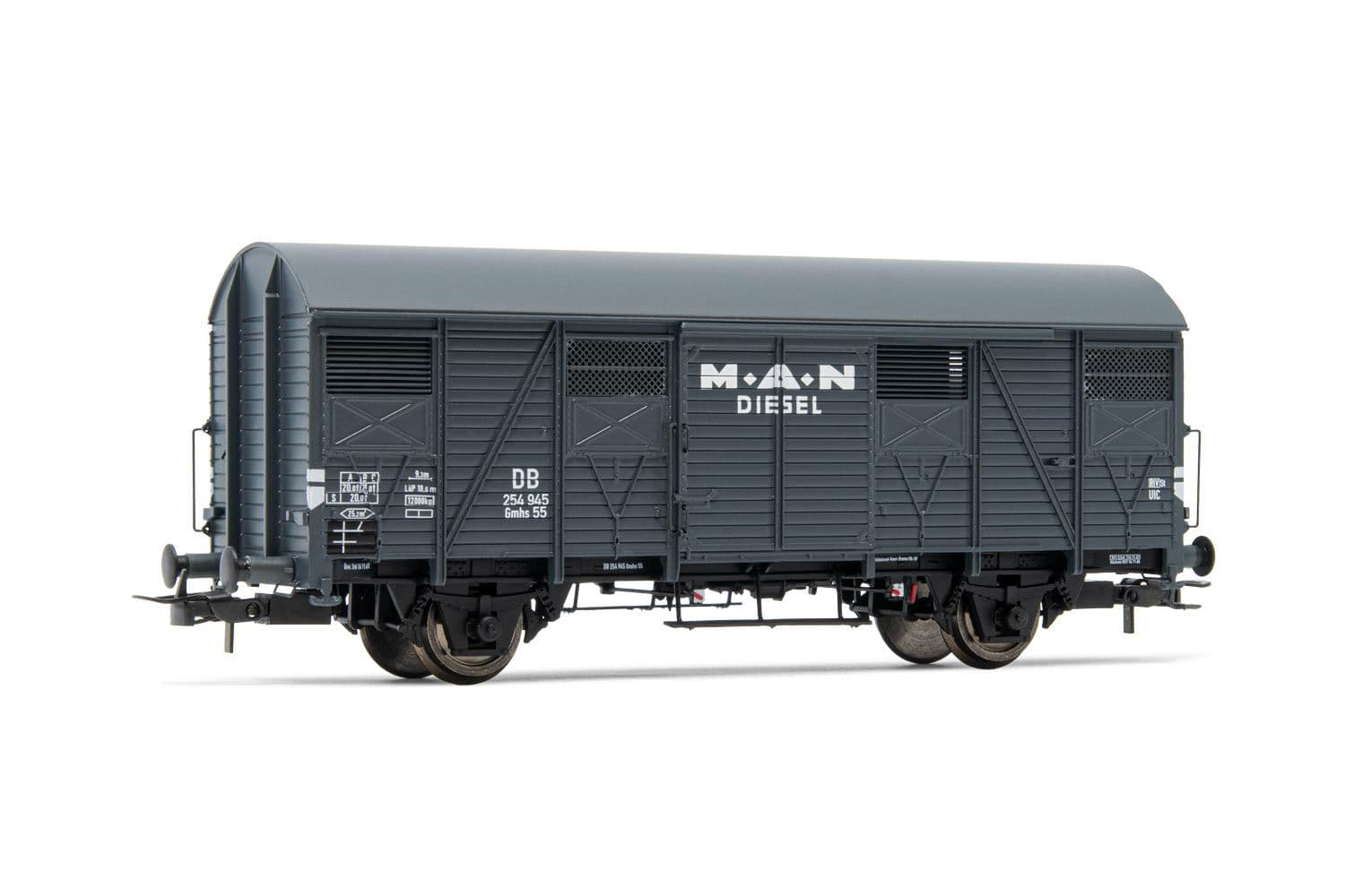 DB, 2-axle closed wagon Gmhs, "MAN", period III