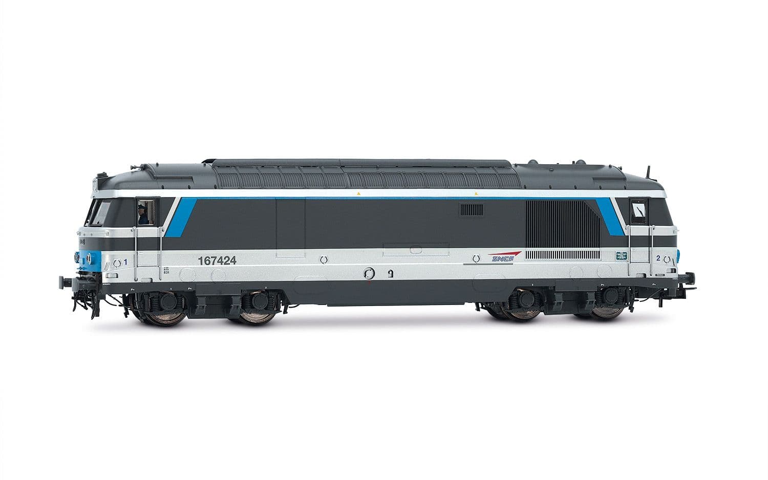 SNCF, diesel locomotive BB 167424, "Multiservice" livery, ep. VI
