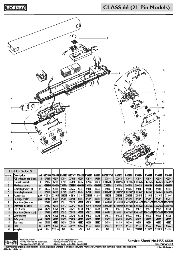RailRoad Plus: GBRf - Class 66- 66723 'Chinook'