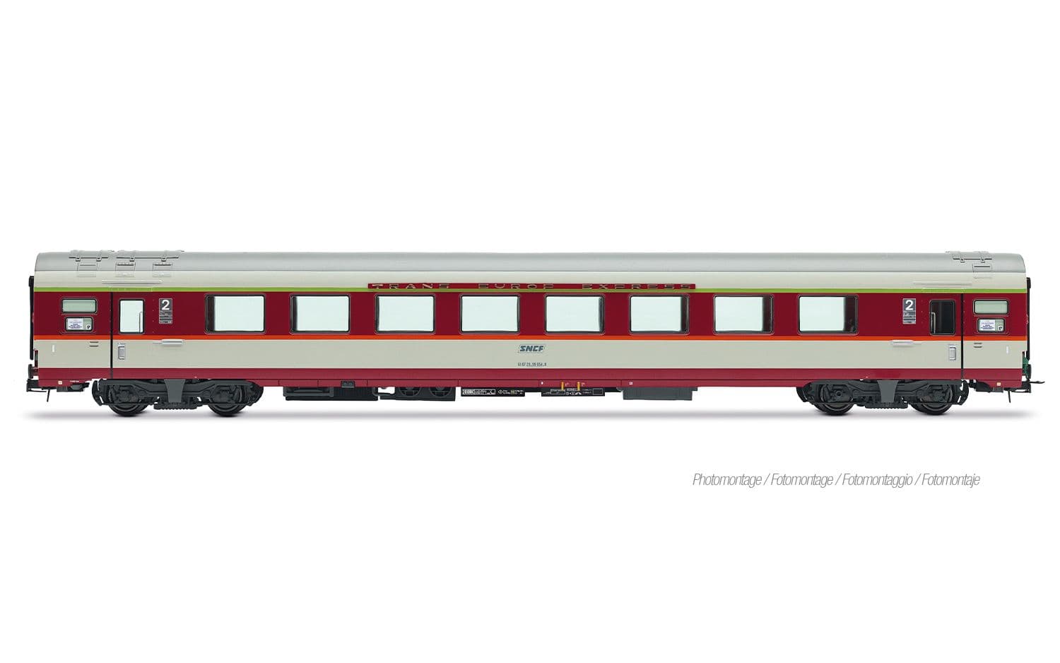 SNCF, voiture complémentaire « Le Capitole » 1985, B8tu (ex-A8tu)
