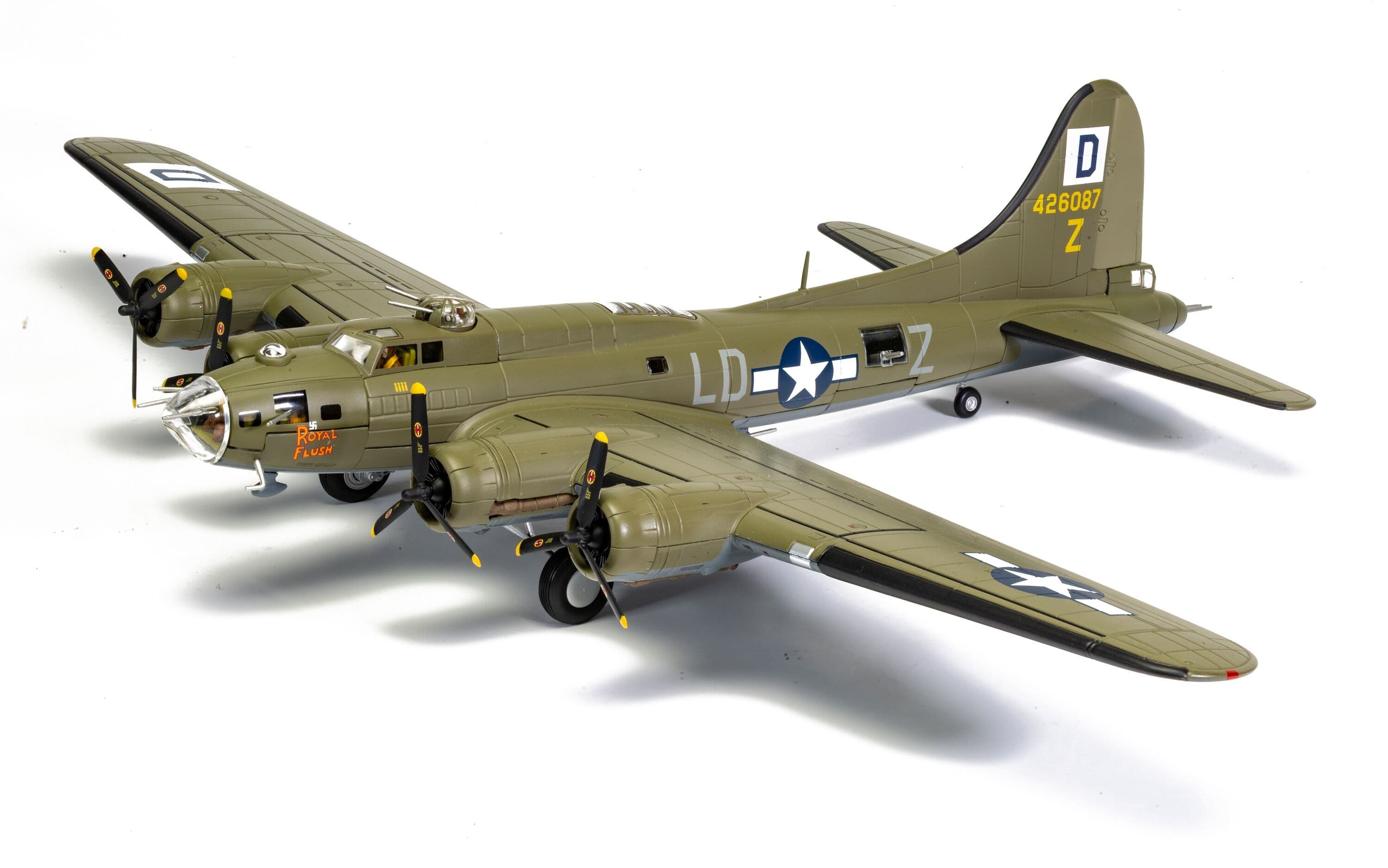 B-17F Flying Fortress 'Royal Flush' - 8th Air Force - Lt Robert "Rosie" Rosenthal