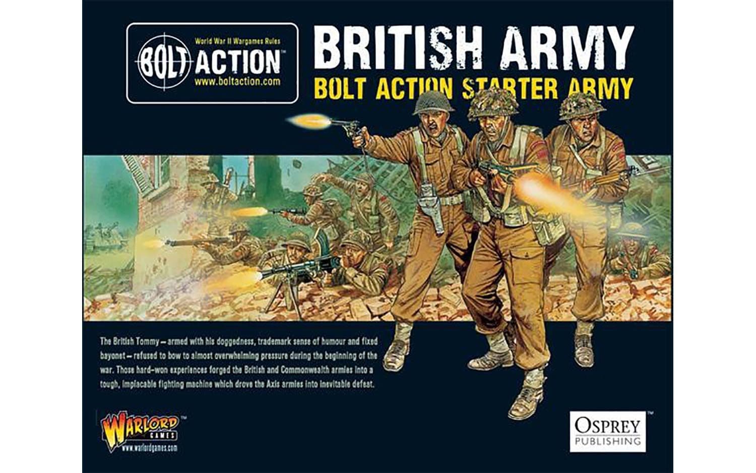 British Army Starter Army Pack 1:56 WWII Military Wargaming Plastic Model Kit