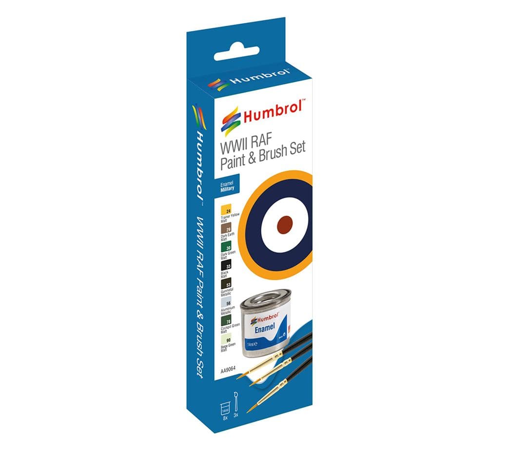 Enamel Paint and Brush RAF WWII Colours