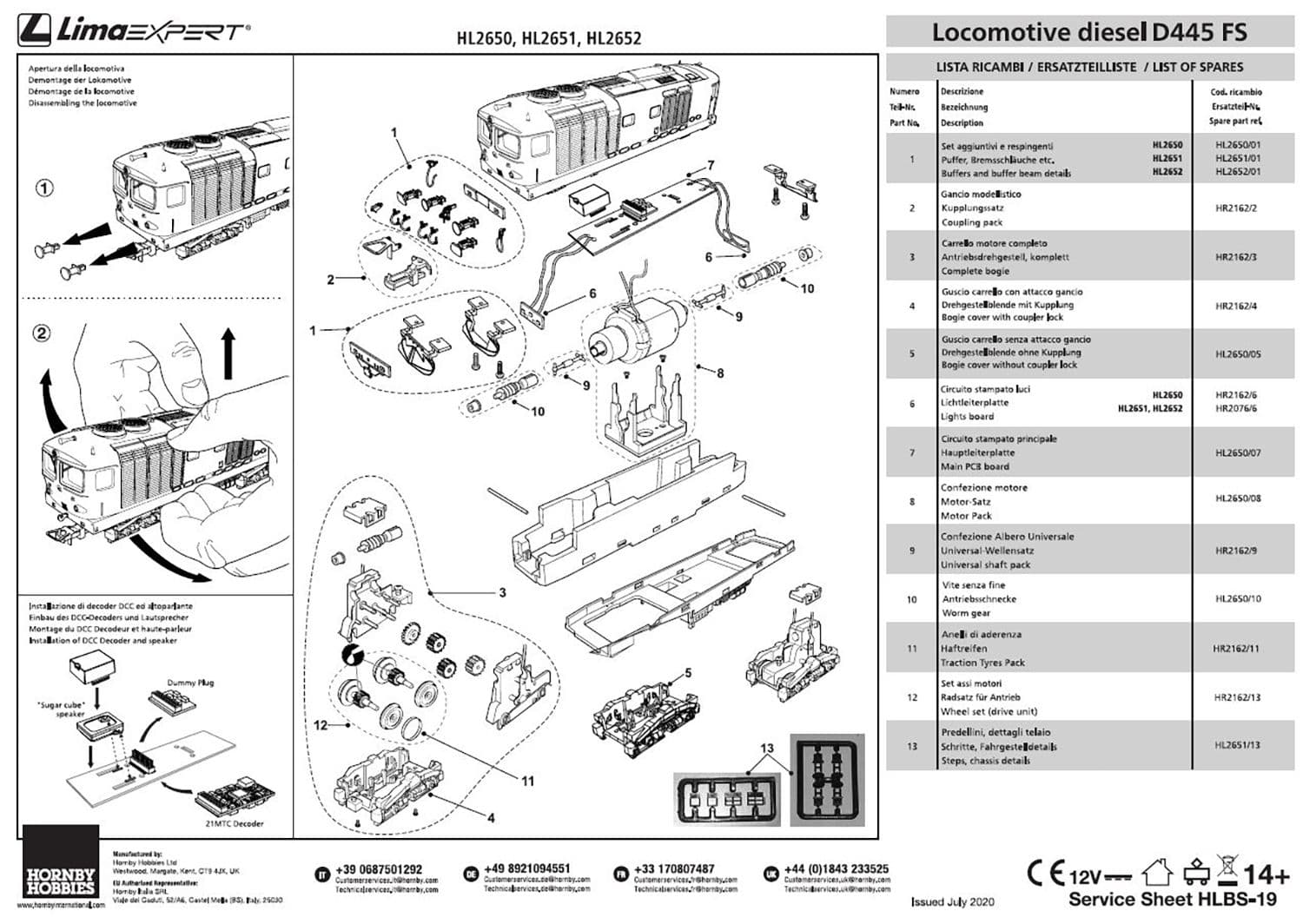 Locomotiva Diesel D445 FS - Gear Gear