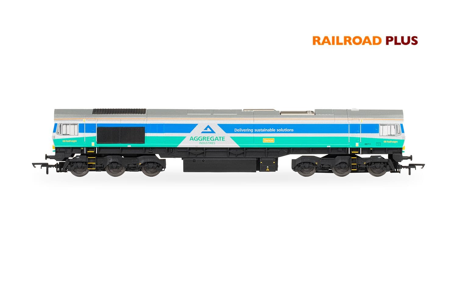 RailRoad Plus: Class 66 - Aggregates Industries - 66711 'Sence'