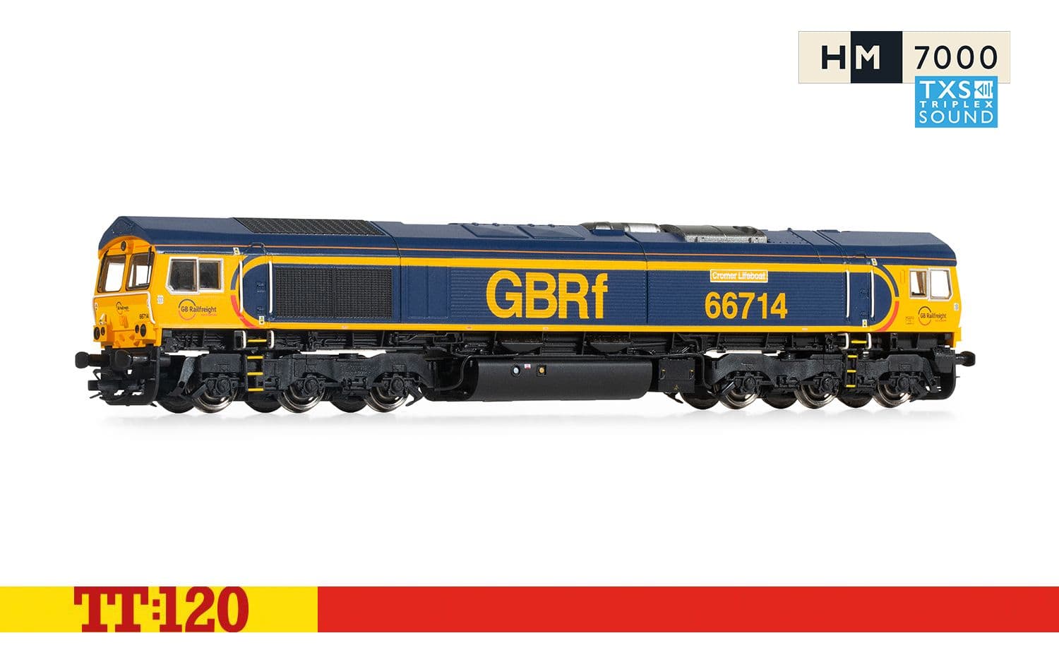 GBRf, Class 66, Co-Co, 66714 'Cromer Lifeboat' Digital - Era 11 (Sound Fitted)