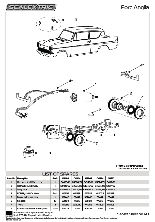 Scalextric Slimline Motor With 42mm Shaft Pack