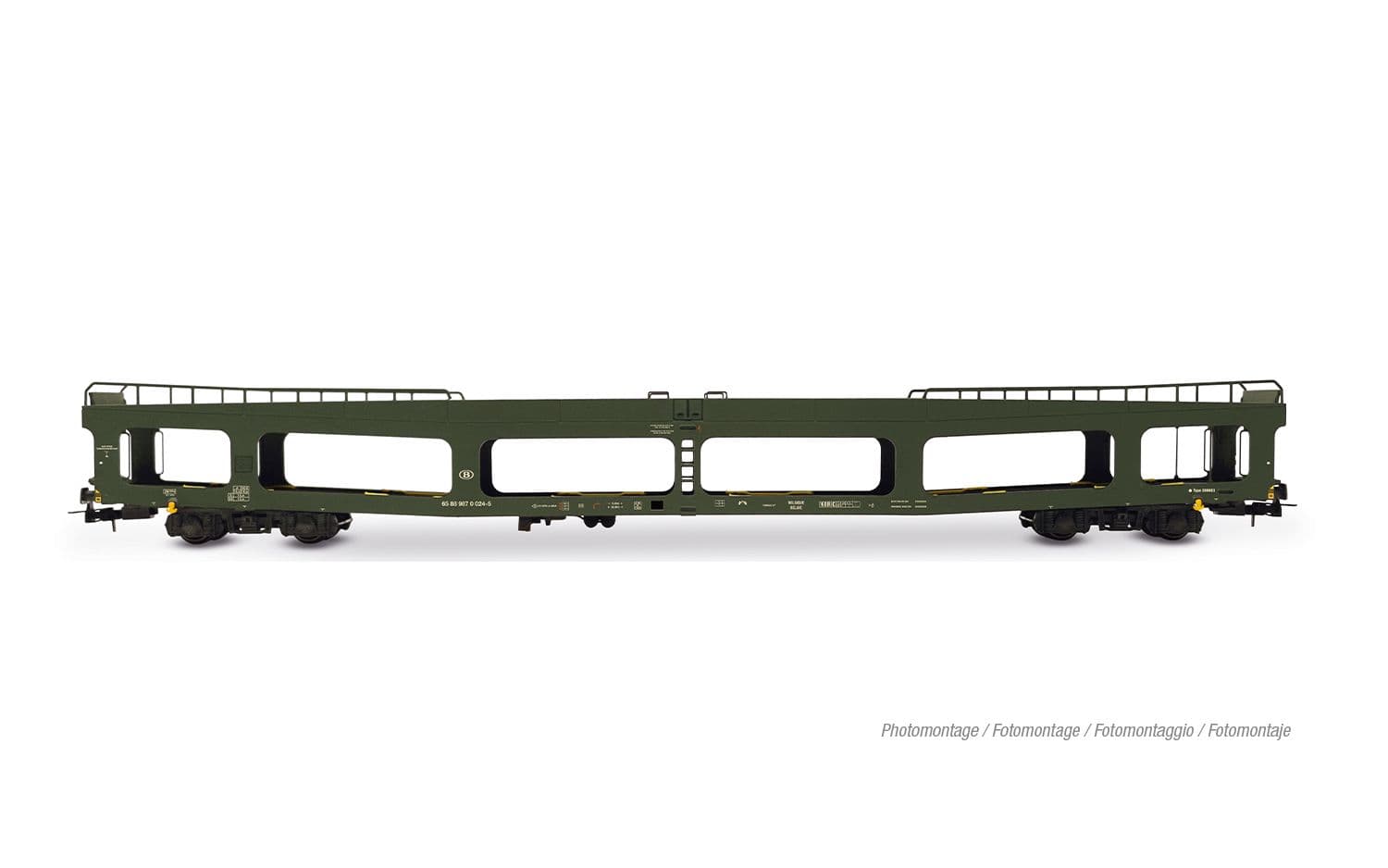 SNCB/SNCF, set motorail train, including 1 x WR SNCB ex CIWL + 1 x WL T2 SNCF + 1 x DD SNCB , ep. IV-V