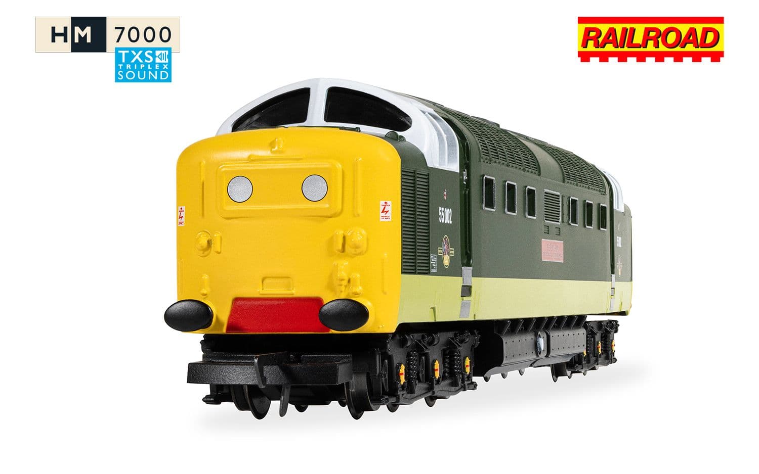 RailRoad: Class 55 (Deltic) - BR - 55002 'The Kings own Yorkshire Light Infantry' (DCC Sound Fitted)