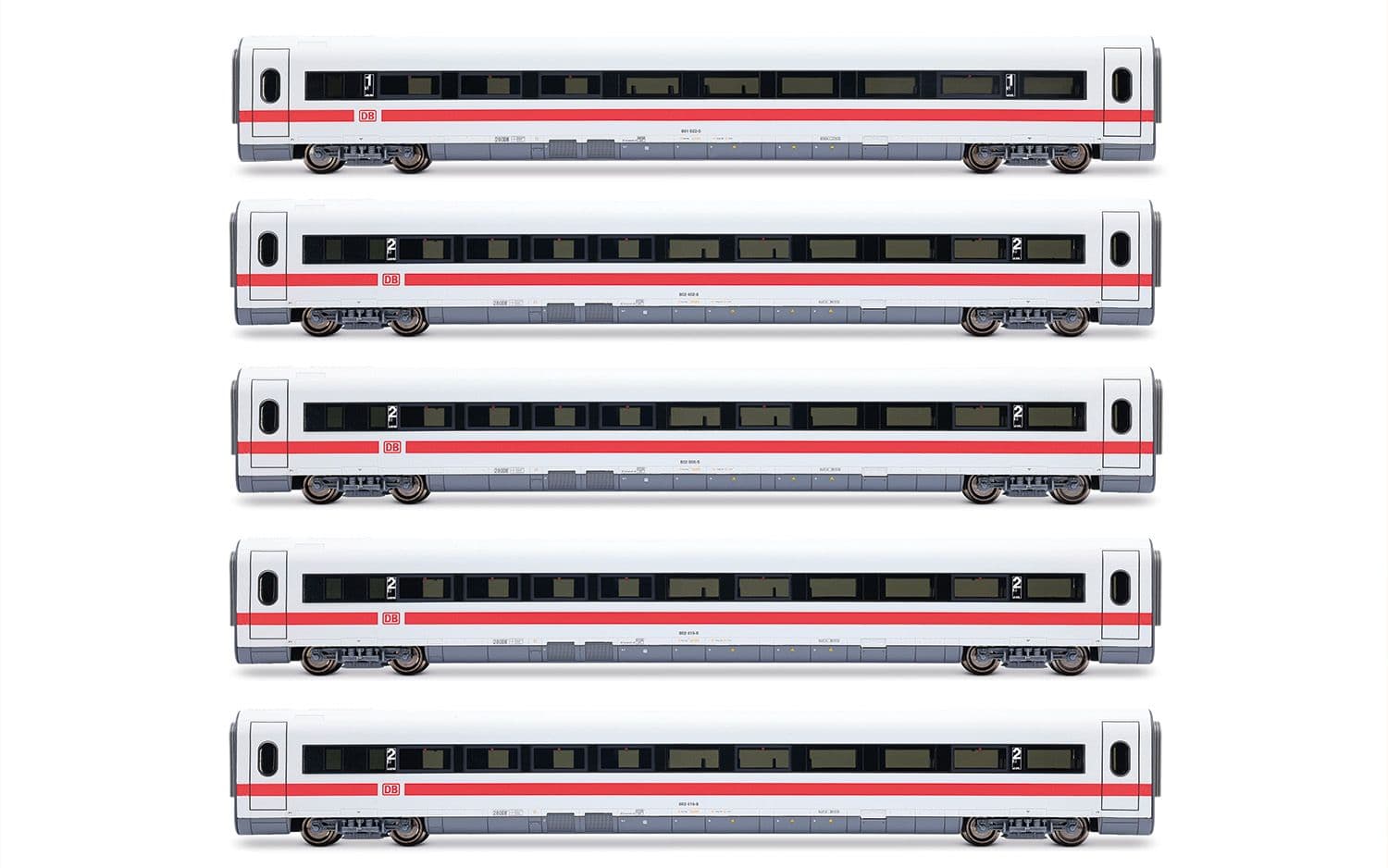 DB AG, set di 5 carrozze aggiuntive per ICE-1 HL1751 (1 x 1ª classe + 4 x 2ª classe), “Landshut”