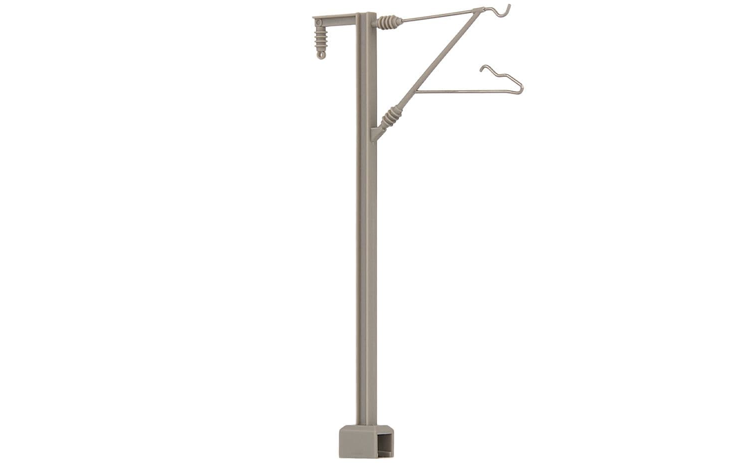 Moderne T-Profil-Fahrleitungsmasten, grau, 10er-Pack