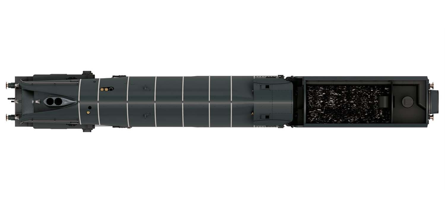 LNER, Class W1 'Hush Hush', 1935 (Double Blast Pipe), 4-6-4, 10000 - Era 3