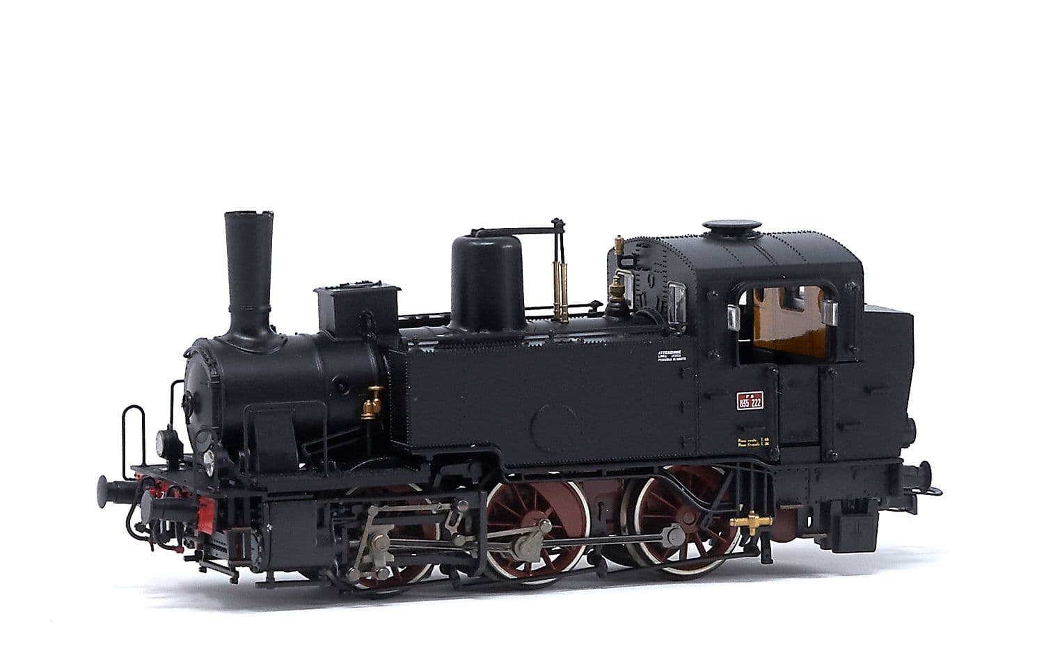 FS, steam locomotive Gr.835 with electric lamps and white wheel rims, ep. III-IV, with DCC sound decoder