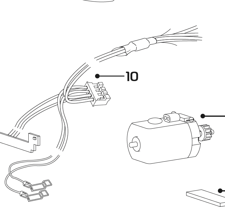Guideblade/ braid plate set, Guide Blade &amp; Contact Wires