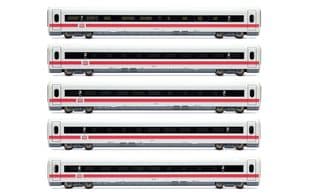 DB, 5-tlg. Set Zwischenwagen für ICE-1 HL1750 (1 x 1. Klasse + 4 x 2. Klasse)