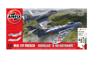 Mig 17F Fresco Douglas A-4B Skyhawk Dogfight Double